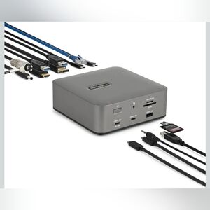 StarTech Thunderbolt 5 Dock Dual 8K 60Hz Triple 4K USB4 Docking Station 140W PD